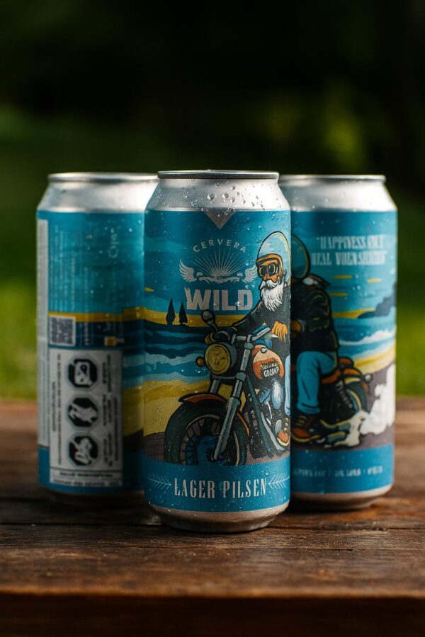 Lager Pilsen Lata 473 cc – Cerveza Artesanal Wild